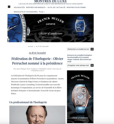 Montres_de_luxe_Fev_2026_Fédération_Horlogerie - Relations publiques (RP)
