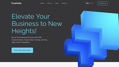 Website for Pushbik - Création de site internet