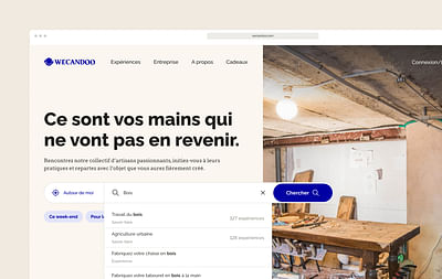 Wecandoo : UX design - Création de site internet