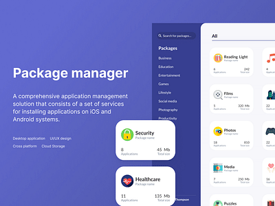 Package manager - Applicazione web