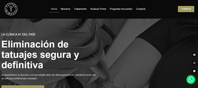 Tattoo Removal - Création de site internet