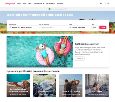 Campagna media relations Weekendesk in Italia - SEO