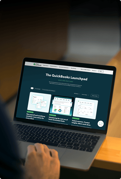 Research, design and AI tools for Intuit QuickBooks - Création de site internet
