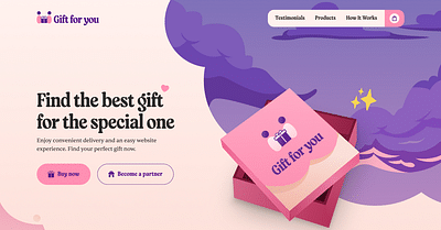 Gift For You - Online Gift Shop - Création de site internet