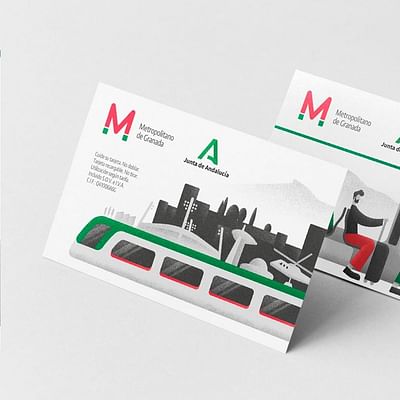 Diseño Bono Metro de Granada - Grafikdesign