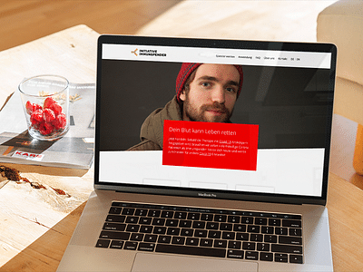 Website - Initiative Immunspender e.V. - Digitale Strategie