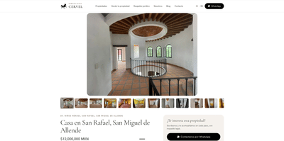 Inmobiliaria CerVel — Web premium para sector inmobiliario - Creación de Sitios Web