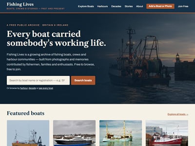 Website for Fishing Lives - Website Creation