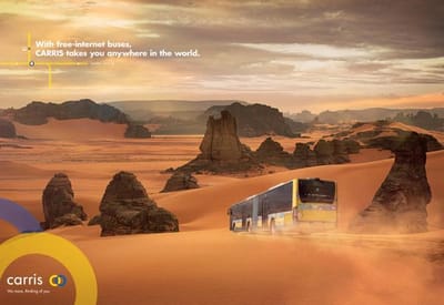 Sahara desert - Publicité