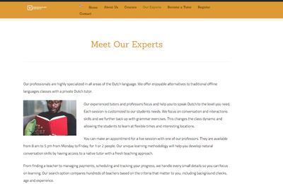 Online Language School - Web Applicatie