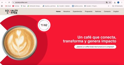 Socialty Coffee - Creación de Sitios Web