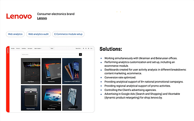 Web analytics audit for Consumer electronics brand - Consultoría de Datos