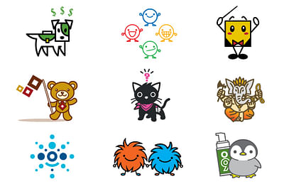 Sample mascot design collection - Diseño Gráfico