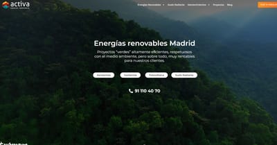 SEO + SEM + RRSS Empresa de energías renovables - Estrategia digital