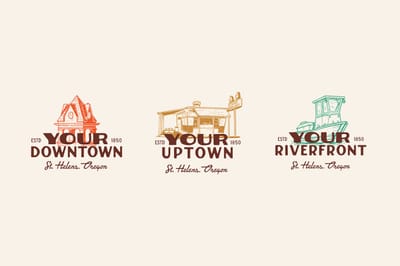 Your Downtown St. Helens — Brand Identity & Campaign - Image de marque & branding