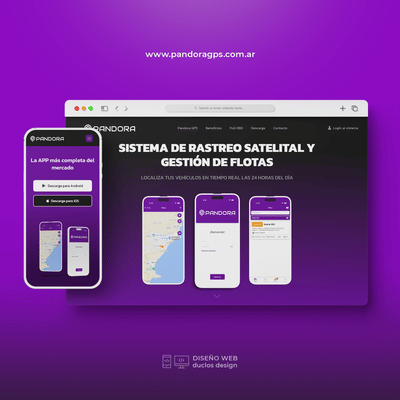 diseño web pandora gps - Creación de Sitios Web