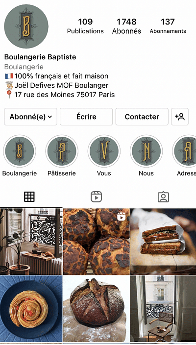 Boulangerie Baptiste - Digital Strategy