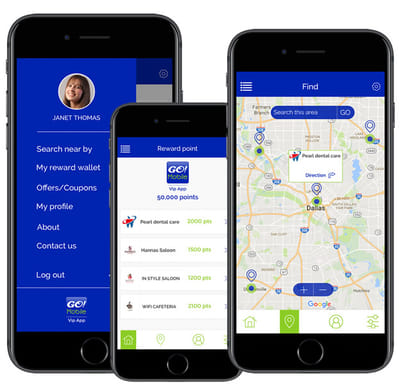 iBeacon-fähige Punkte sammelnde Marketing-App - Application mobile