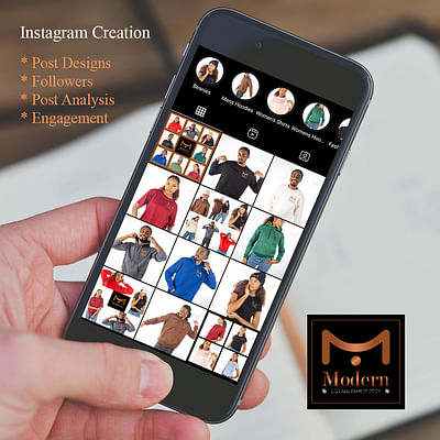 Instagram Development for MODERN Fashion Label - Réseaux sociaux