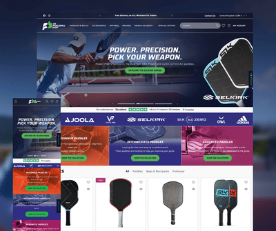 Pickleball Shop UK: E-commerce Growth & Brand Elevation - E-commerce