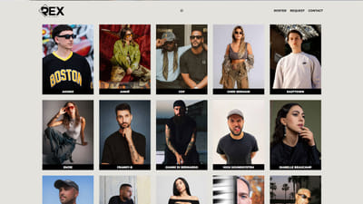 Een no-nonsence website voor Rex The Agency - Création de site internet