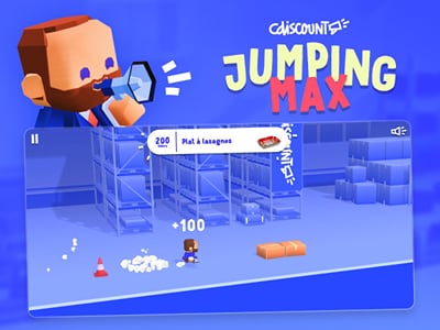 Cdiscount — Jumping Max - Game Entwicklung