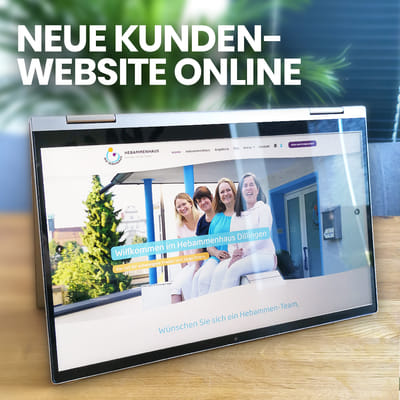 Hebammenhaus mit Buchungssystem & Redesign - Markenbildung & Positionierung
