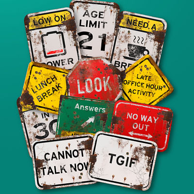 Road Signs Stickerpack - Graphic Design
