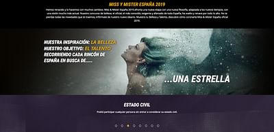 Miss y Mister España 2019 - Creación de Sitios Web