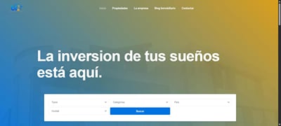 Portal inmobiliario BRF Sanros - E-commerce