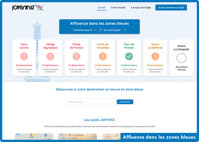Plateforme JOPtimiz - CirQliz - JOP Paris 2024 - Webanwendung
