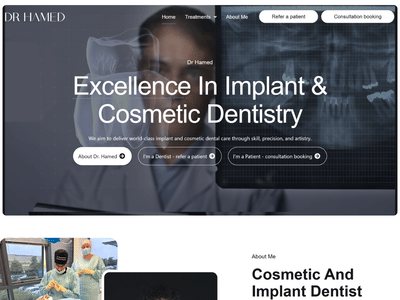 Hamed The Dentist - UK Manchester - Création de site internet