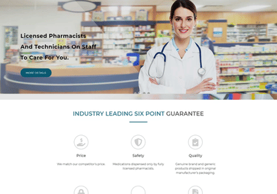 Online Pharmacy Store - Website Creation