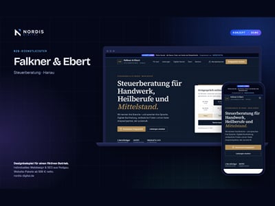 Konzept: Website für eine Steuerkanzlei - Webseitengestaltung