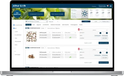 Développement de la web app B2B Althur & Co - Application web