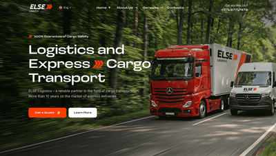 Webpage for Else Logistics - Webseitengestaltung