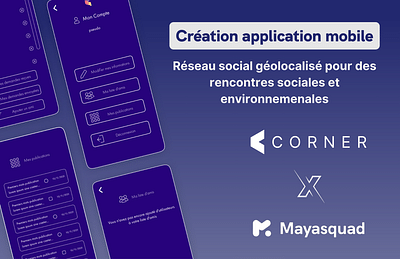 Corner - Réseaux sociaux - Mobile App