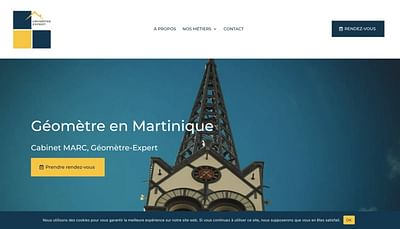 Cabinet Géomètre-Expert MARC - Création de site internet
