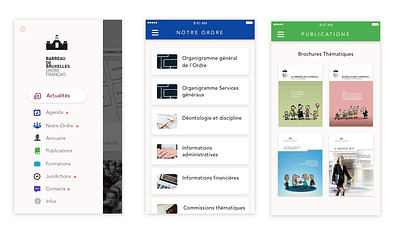 iOS & Android - App for Brussel's Lawyers - Application mobile