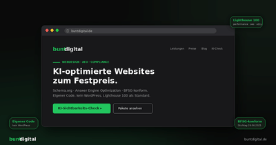 buntdigital.de — AI-First Agency Website - Webseitengestaltung