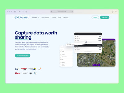 Datanest Website Design - Ergonomy (UX/UI)