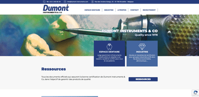 Dumont Instruments & Co - Web Applicatie