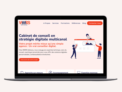 Création du site web de l'agence digitale WMRS Advisory - Création de site internet