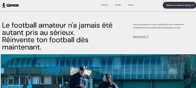 Création du site internet de Genesis Football - Création de site internet
