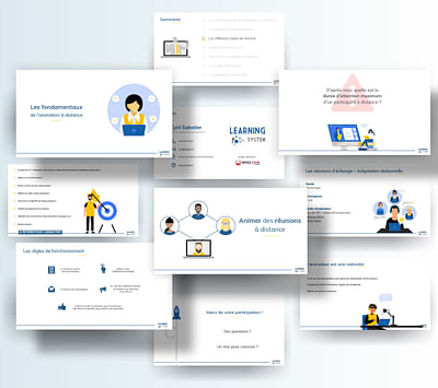 Création d'un Powerpoint pour Learning System - Image de marque & branding