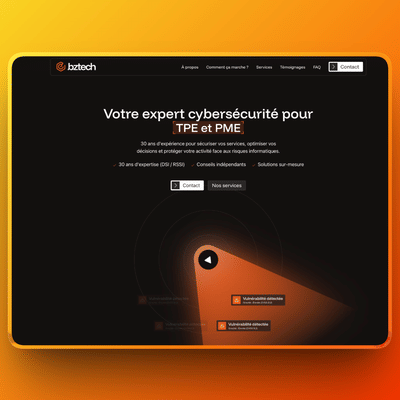 Site internet Webflow - BZTECH - Création de site internet