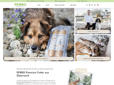 Perro.eu - performanter B2C / B2B Shop - Création de site internet