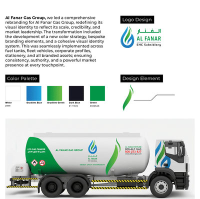 Al Fanar Gas Group Full Re-Branding - Branding y posicionamiento de marca