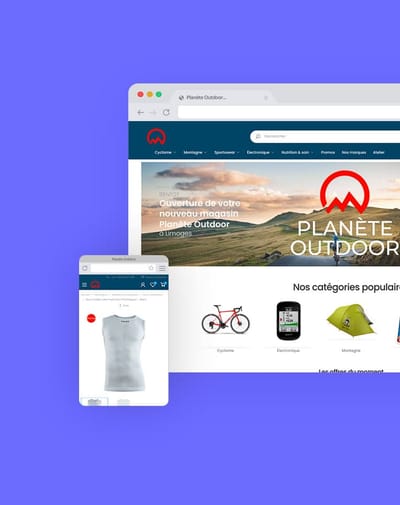 Site e-commerce spécialisé dans le sport - Website Creation