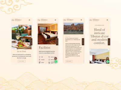 Hotel Shambala Website Design & Development - Webanwendung
